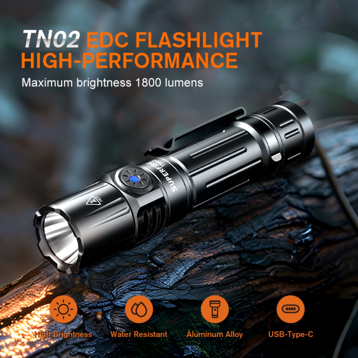 SUPERFIRE TN02: The Ultimate EDC Flashlight for Every Adventure SUPERFIRE TN02: The Ultimate EDC Flashlight for Every Adventure