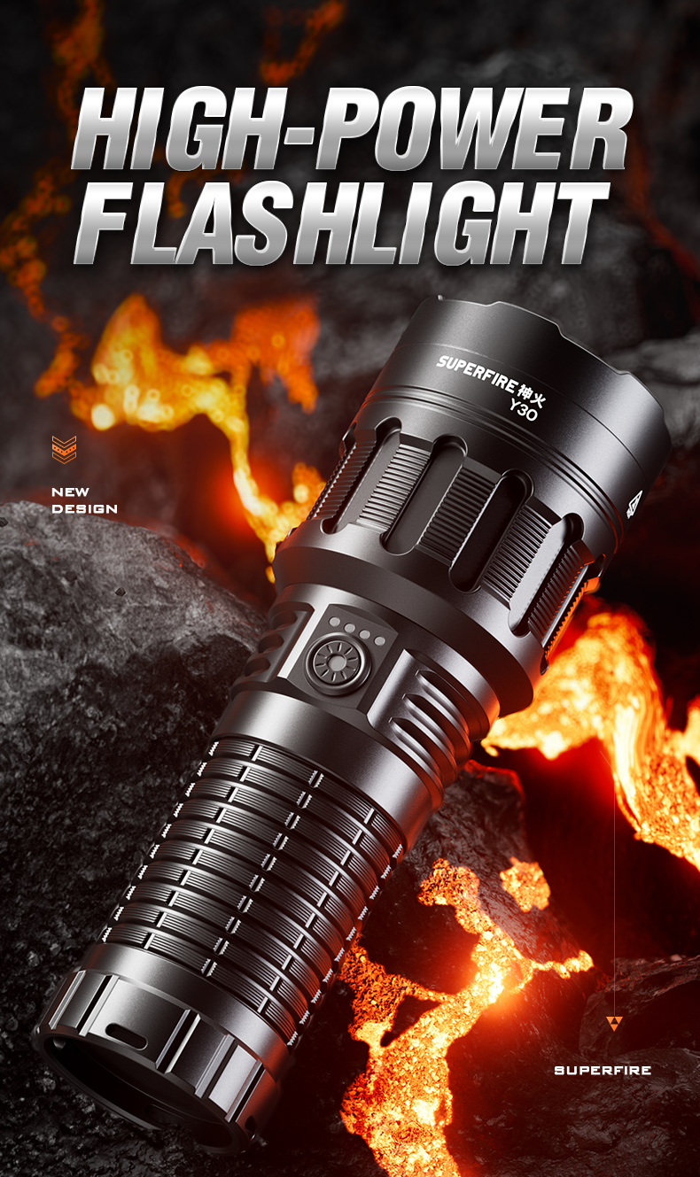 Details of SUPERFIRE Y30 Long-Range Flashlight