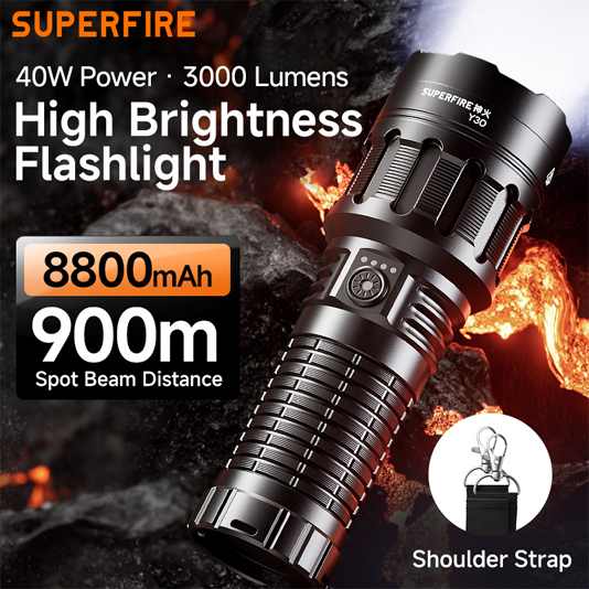SUPERFIRE Y30 Long-Range Flashlight