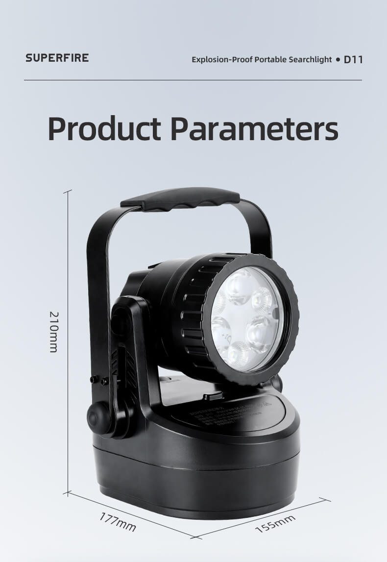 SUPERFIRE D11 Explosion-Proof Portable Light Details