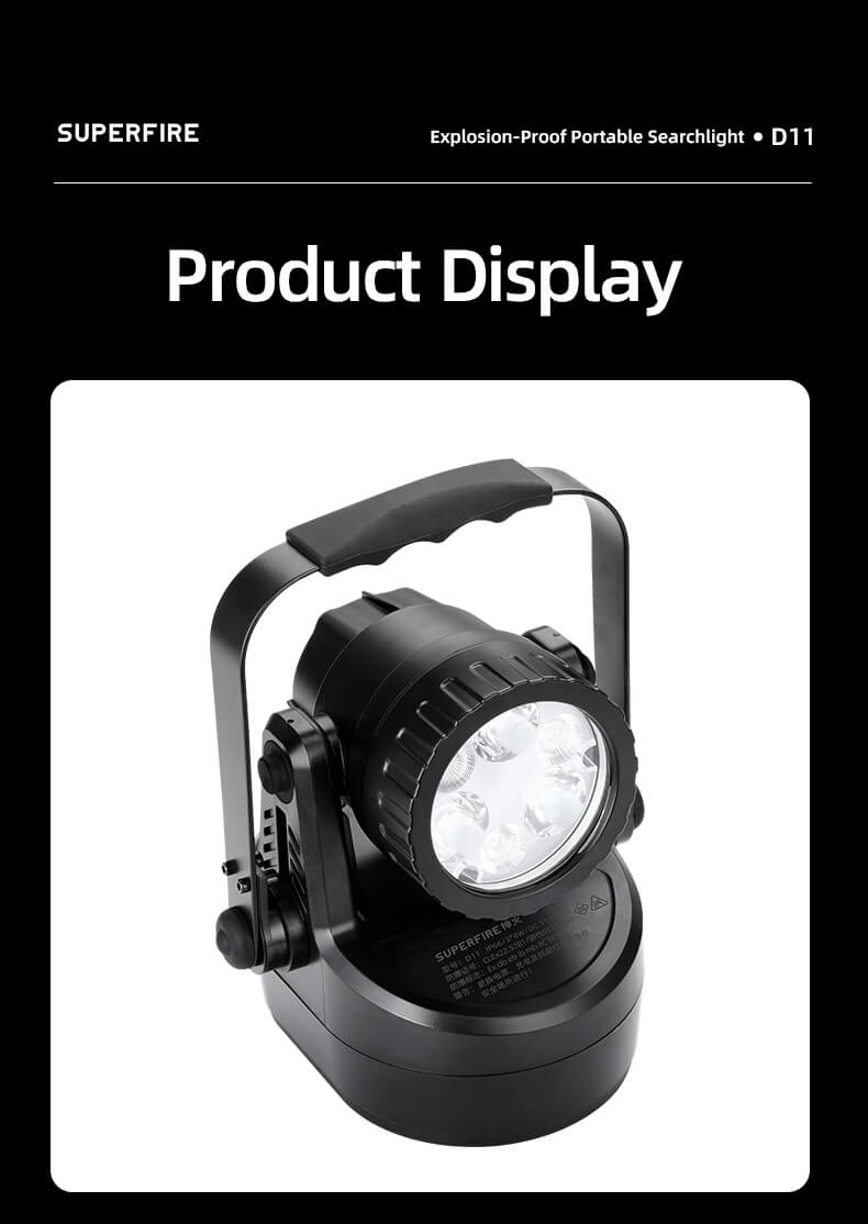 SUPERFIRE D11 Explosion-Proof Portable Light Details