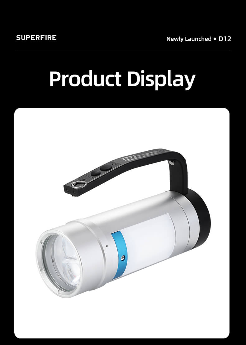 SUPERFIRE D12 Explosion-Proof Portable Searchlight Details