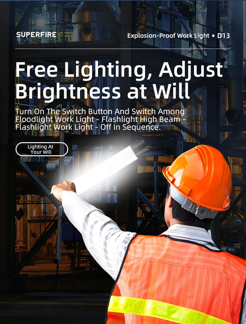 SUPERFIRE D13 Explosion-Proof Work Light Details