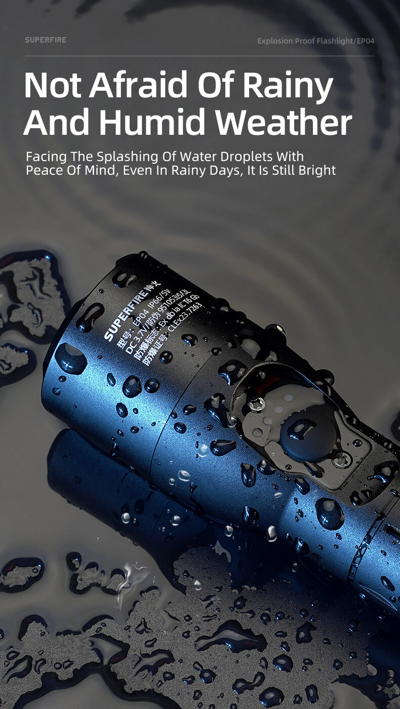 SUPERFIRE EP04 Explosion Proof Flashlight Details