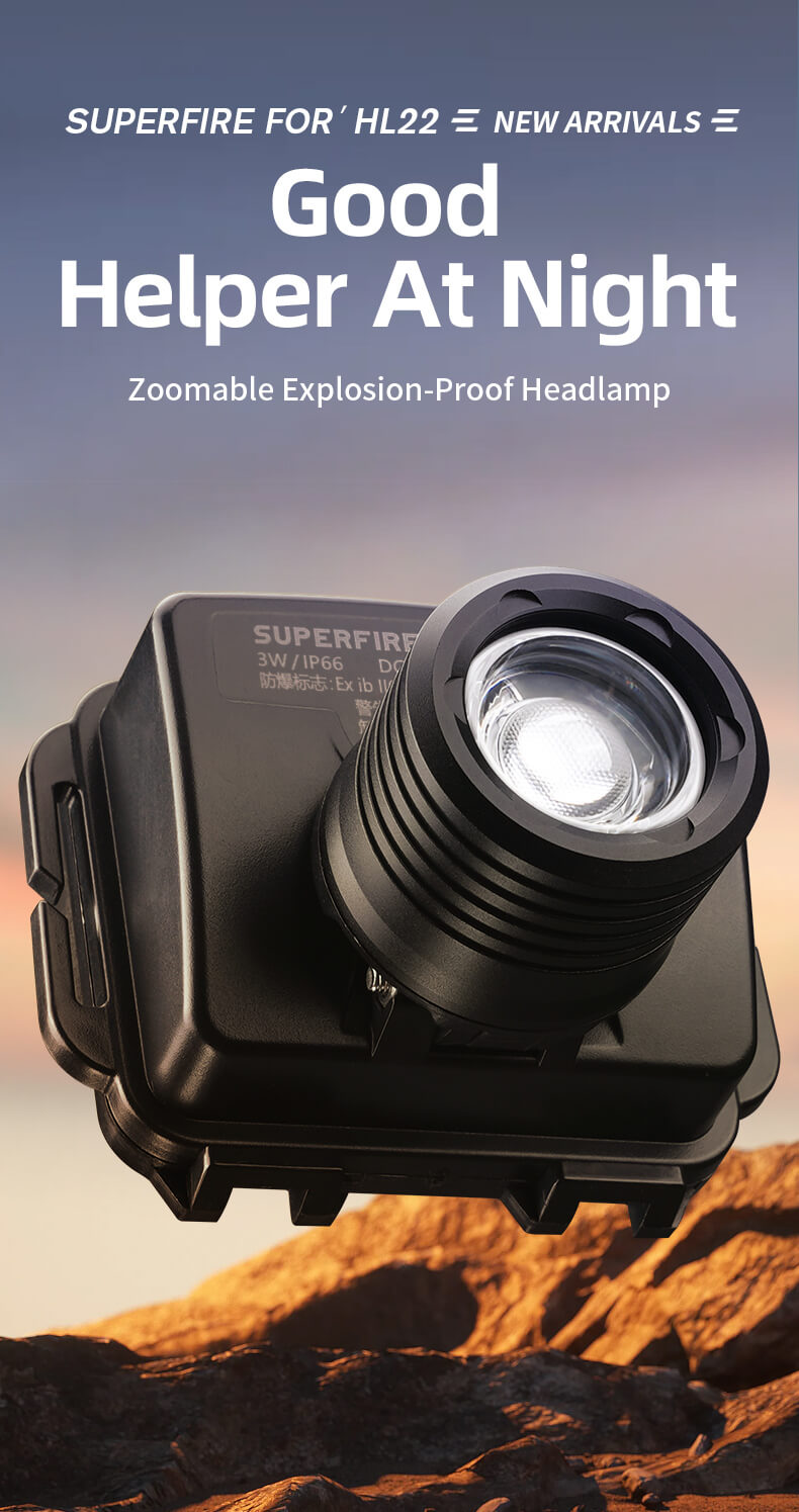 SUPERFIRE HL22 Explosion Proof Headlight Details