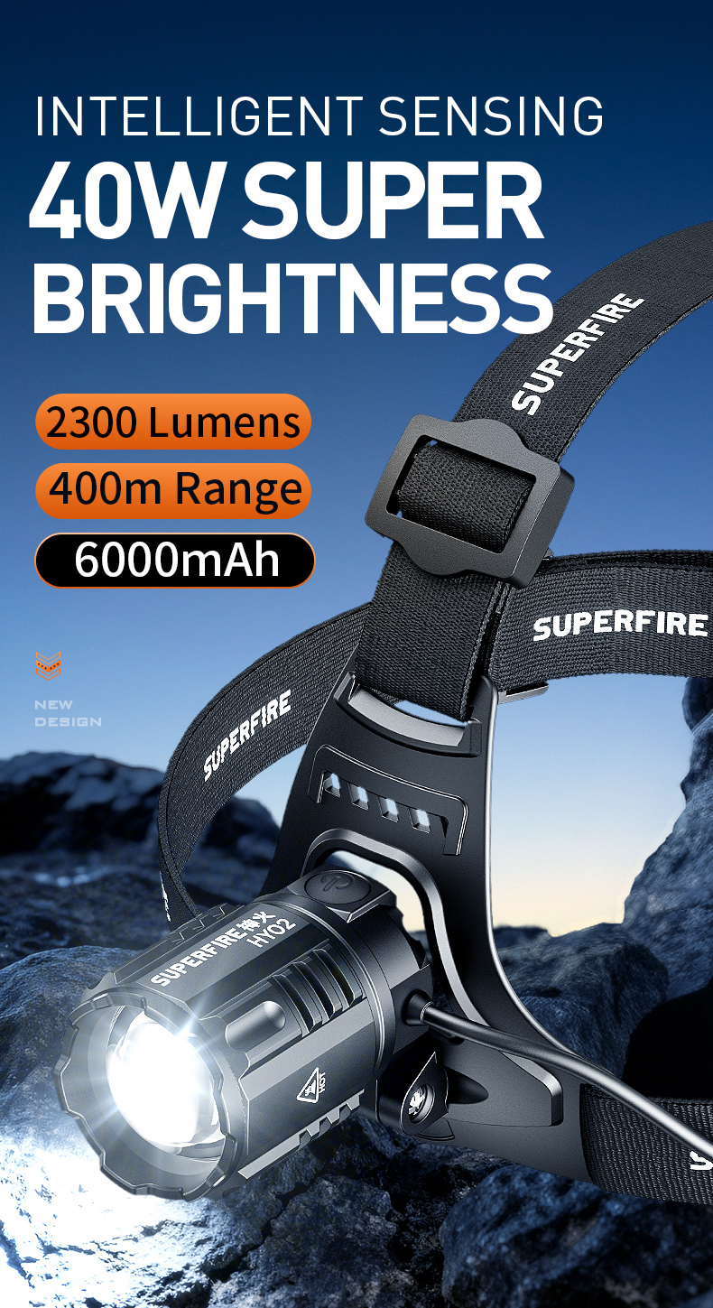 SUPERFIRE HY02 Sensor Headlamp Details SUPERFIRE HY02 Sensor Headlamp Details