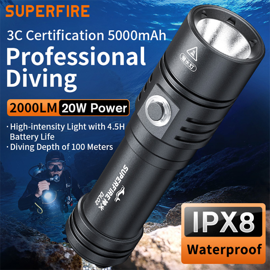 dl02 diving flashlight