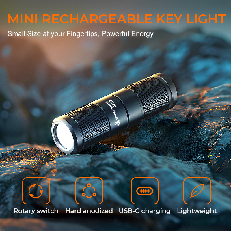 SUPERFIRE EF02 EDC Keychain Flashlight