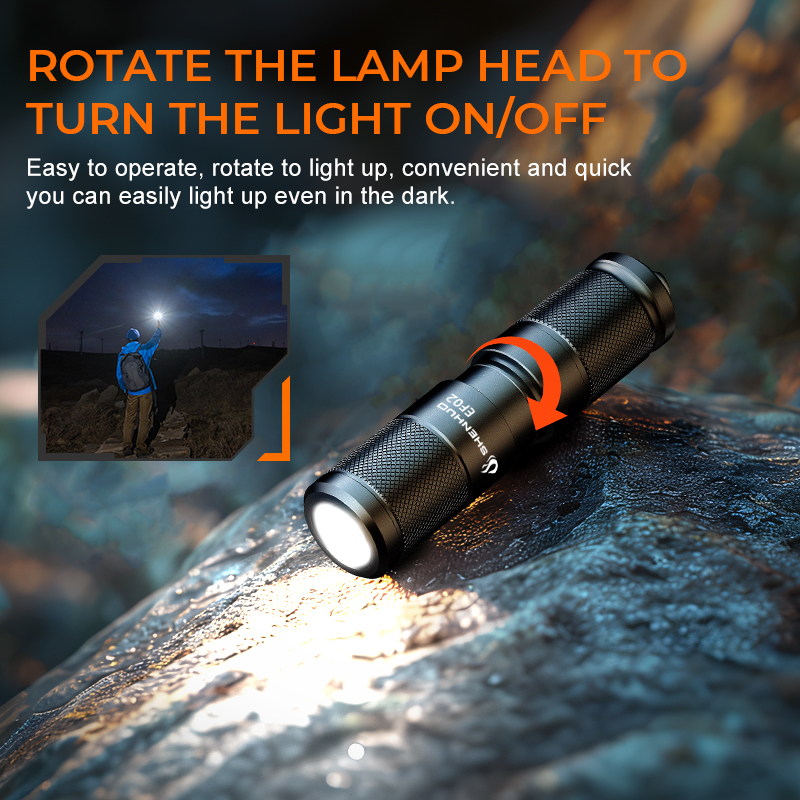 SUPERFIRE EF02 EDC Keychain Flashlight