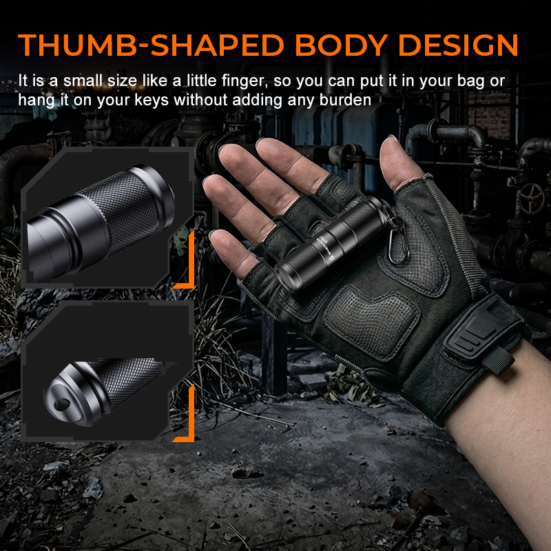 SUPERFIRE EF02 EDC Keychain Flashlight