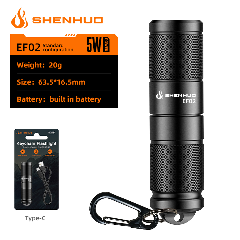 SUPERFIRE EF02 EDC Keychain Flashlight