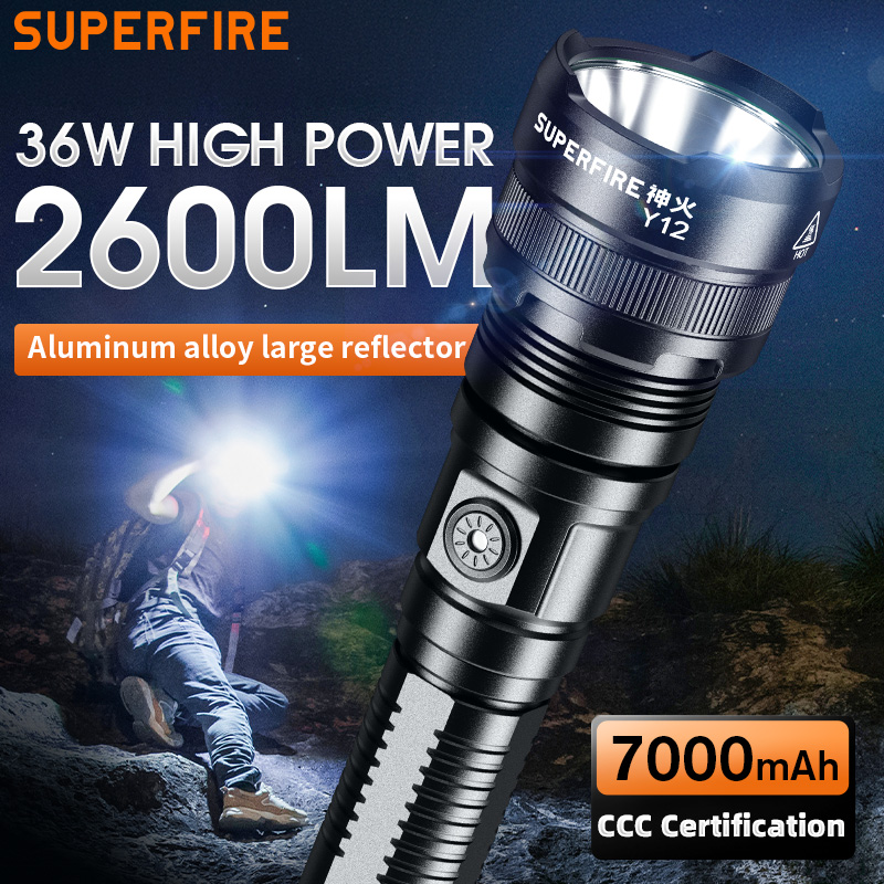 SUPERFIRE Y12 2600 Lumens Flashlight